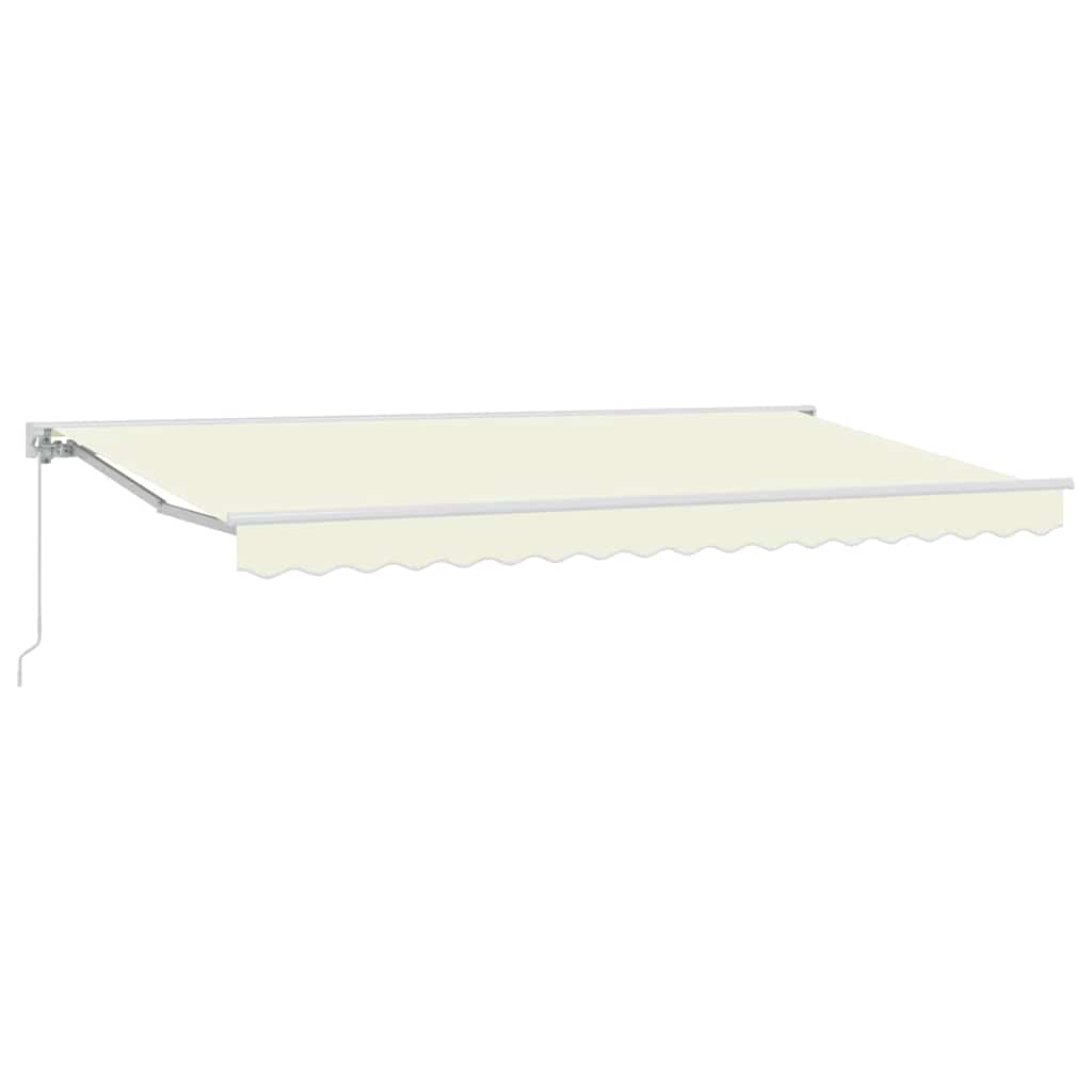 Markisenrahmen Creme 400 x 200 cm Polyester mit PU-Beschichtung