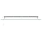 Markisenrahmen Creme 400 x 200 cm Polyester mit PU-Beschichtung