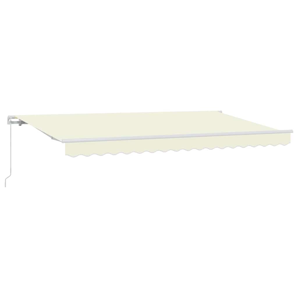 Einziehbare Markise Creme 400 x 200 cm Stoff