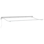 Einziehbare Markise Creme 400 x 200 cm Polyester und Aluminium