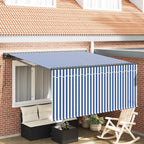 Einziehbare Markise Blau und Weiß 300 x 250 cm