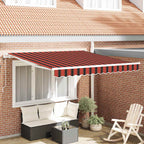 Elektrische ausziehbare Markise Orange und Braun 300 x 250 cm
