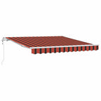 Elektrische ausziehbare Markise Orange und Braun 300 x 250 cm
