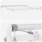 Elektrische ausziehbare Markise Orange und Braun 300 x 250 cm