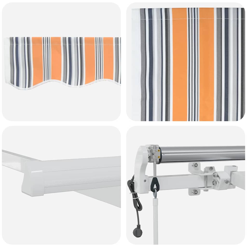 Elektrische ausziehbare Markise Mehrfarbig 300 x 250 cm