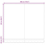Markise Mehrfarbig 300 x 250 x 165 cm Polyester