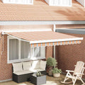 Markise Mehrfarbig 300 x 250 x 165 cm Polyester und Aluminium