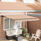 Markisenrahmen Blau und Orange 300 x 250 cm
