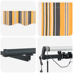 Markisenstoff Mehrfarbig 300 x 250 cm Polyester