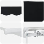 Markise Schwarz 300 x 250 x 165 cm Polyester