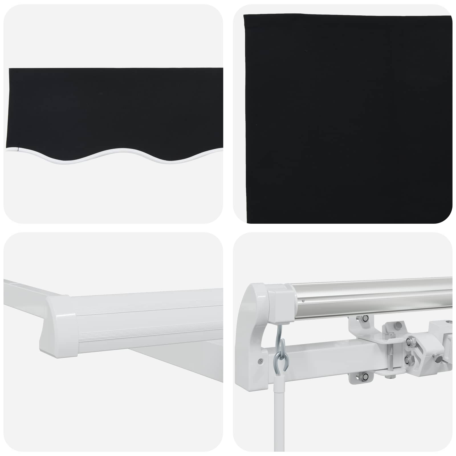Markise Schwarz 300 x 250 x 165 cm Polyester