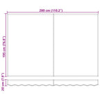Markise Schwarz 300 x 250 x 165 cm Polyester