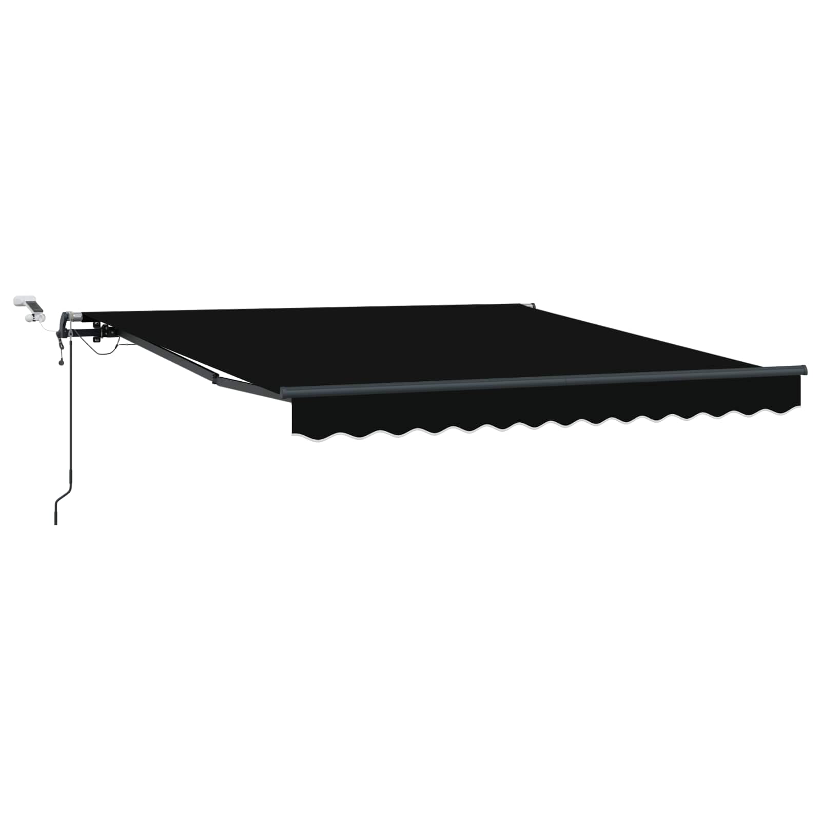 Markisenstoff Schwarz 300 x 250 cm Polyester