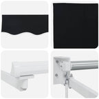 Markise Schwarz 300 x 250 x 165 cm Polyester