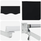 Markise Schwarz 300 x 250 x 165 cm Polyester