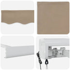 Markise Beige 300 x 250 x 165 cm Polyester und Aluminium