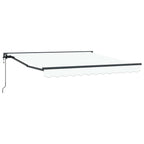 Markisenrahmen Weiß 300 x 250 cm Polyester mit PU-Beschichtung
