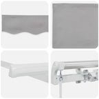 Markise Hellgrau 300 x 250 x 165 cm Polyester