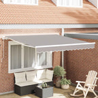 Markise Hellgrau 300 x 250 x 165 cm Polyester