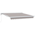 Markise Hellgrau 300 x 250 x 165 cm Polyester und Aluminium