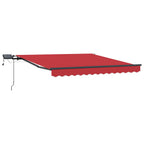 Einziehbare Markise Rot 300 x 250 cm Stoff