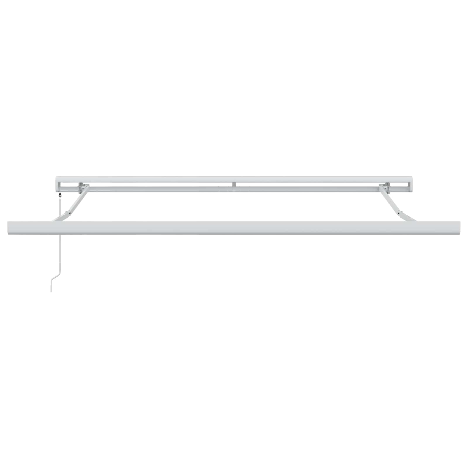 Einziehbare Markise Rot 300 x 250 cm Stoff und Metall