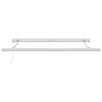 Einziehbare Markise Grün und Weiß 300 x 250 cm Stoff und Metall