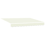 Einziehbare Markise Creme 350 x 250 cm Polyester und Aluminium