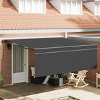 Markisenrahmen Gelb und Weiß 350 x 250 cm
