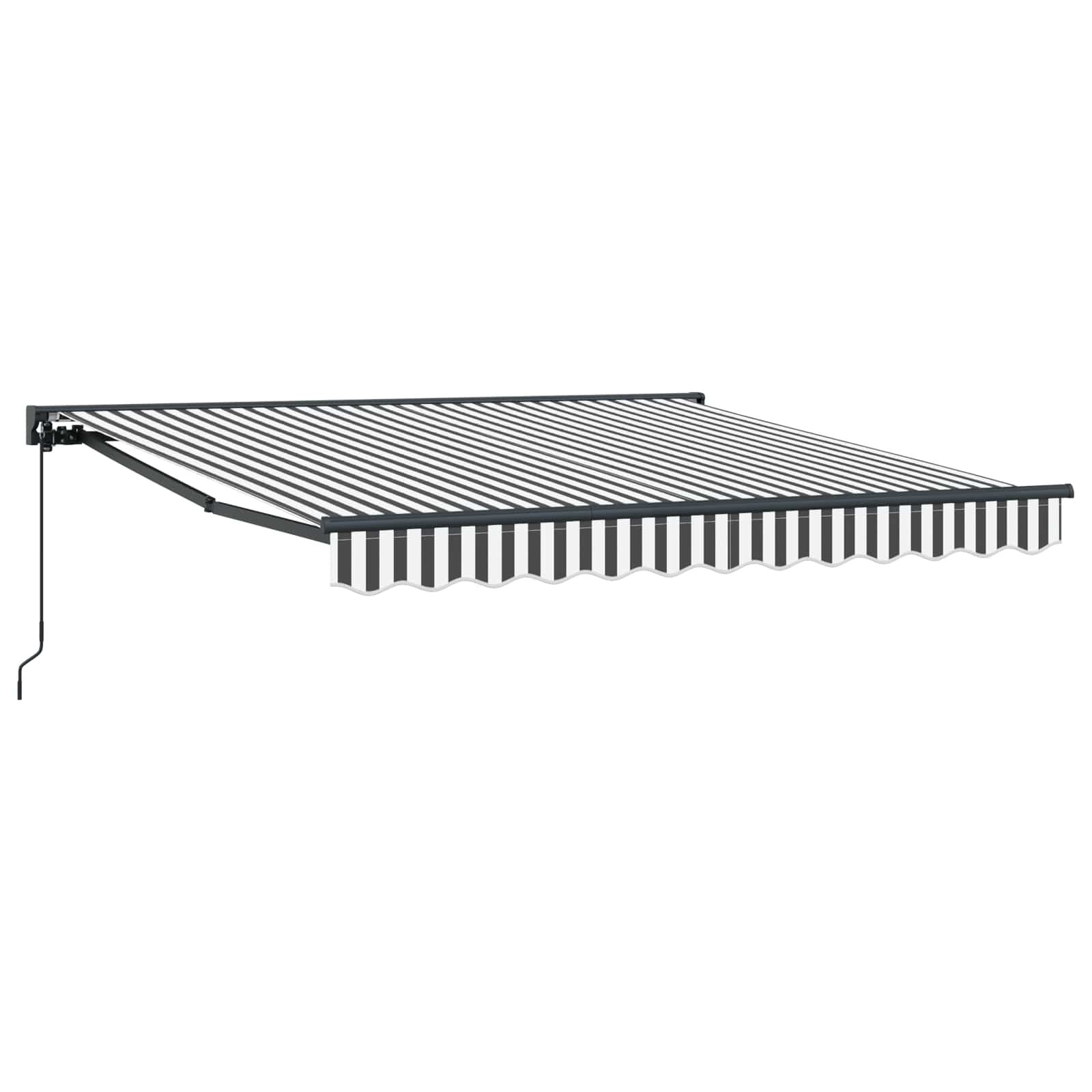Markisenrahmen Anthrazit und Weiß 350 x 250 cm