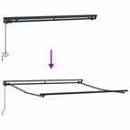Markisenrahmen Anthrazit und Weiß 350 x 250 cm