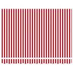Markise Rot und Weiß 350 x 250 x 165 cm Polyester und Aluminium