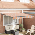 Einziehbare Markise Mehrfarbig 350 x 250 cm