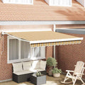 Markise Mehrfarbig 350 x 250 cm Polyester und Aluminium