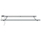 Einziehbare Markise Schwarz 350 x 250 cm Stoff