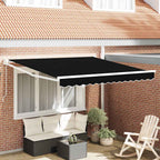 Einziehbare Markise Schwarz 350 x 250 cm