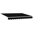 Einziehbare Markise Schwarz 350 x 250 cm Stoff