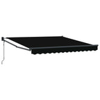 Einziehbare Markise Schwarz 350 x 250 cm