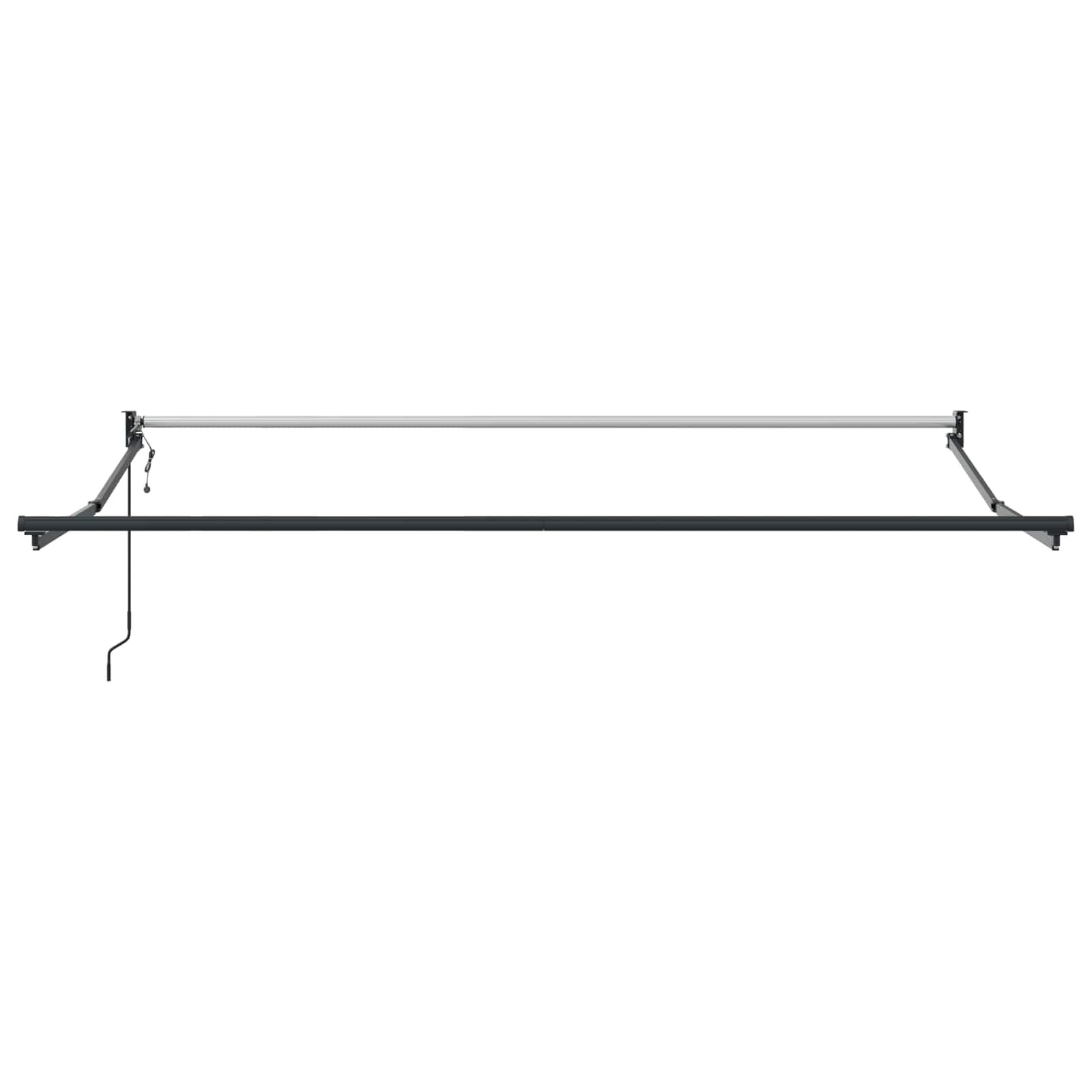 Einziehbare Markise Schwarz 350 x 250 cm