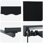 Markisenrahmen Schwarz 350 x 250 cm