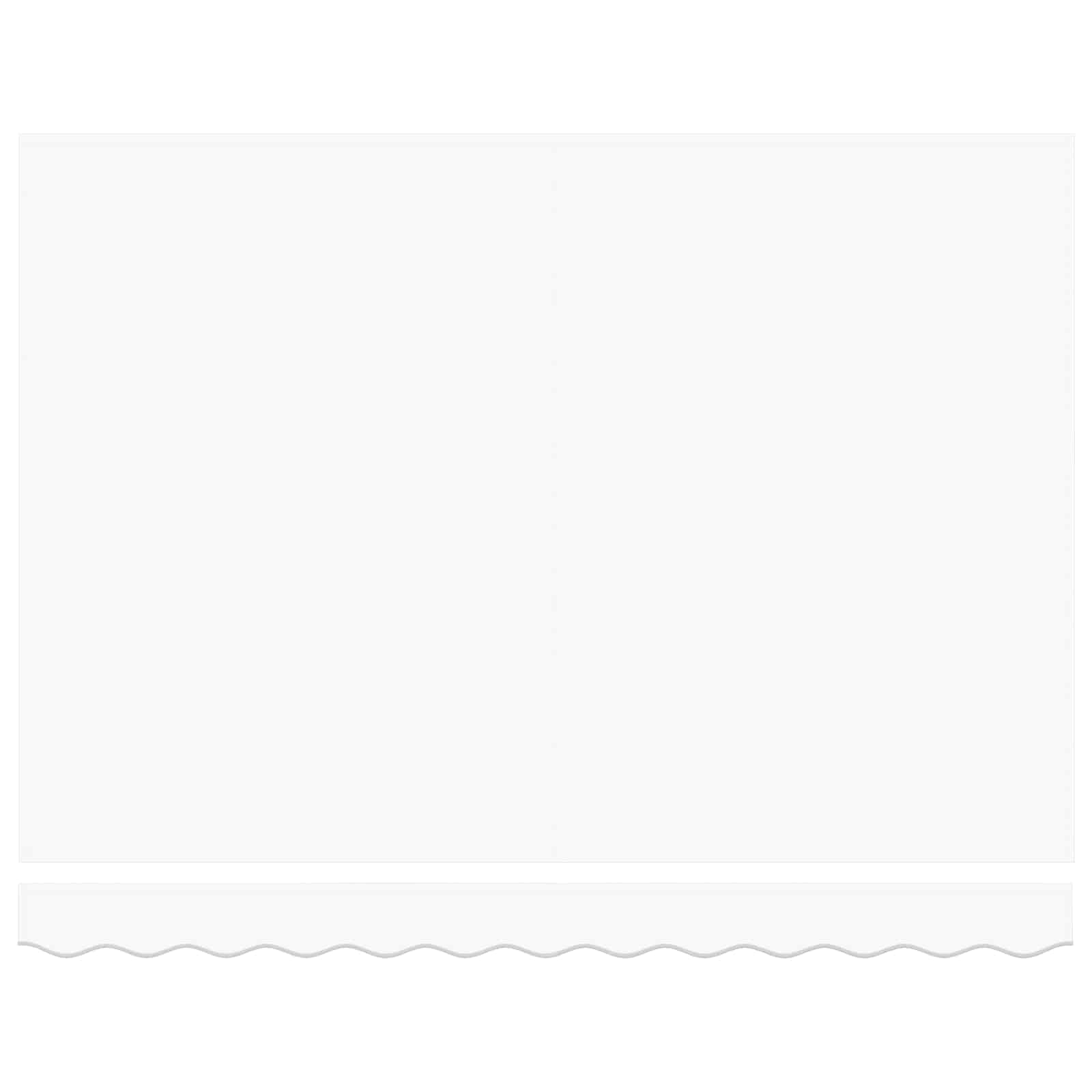Einziehbare Markise Weiß 350 x 250 cm Polyester und Stahl