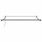 Einziehbare Markise Rot 350 x 250 cm Polyester und Aluminium