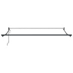 Einziehbare Markise Rot 350 x 250 cm Polyester und Aluminium