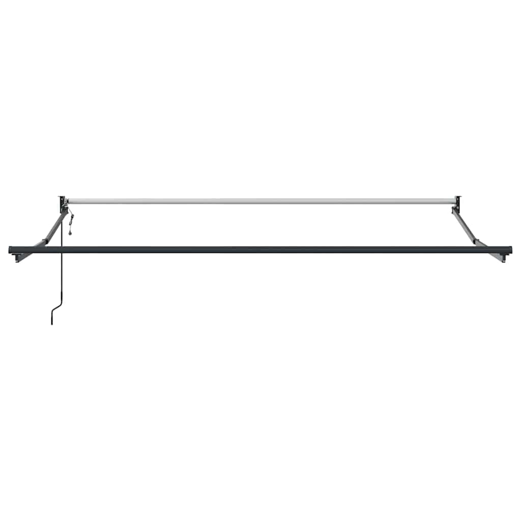 Einziehbare Markise Rot 350 x 250 cm Polyester und Aluminium