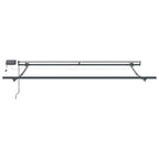 Einziehbare Markise Grün und Weiß 350 x 250 cm Stoff