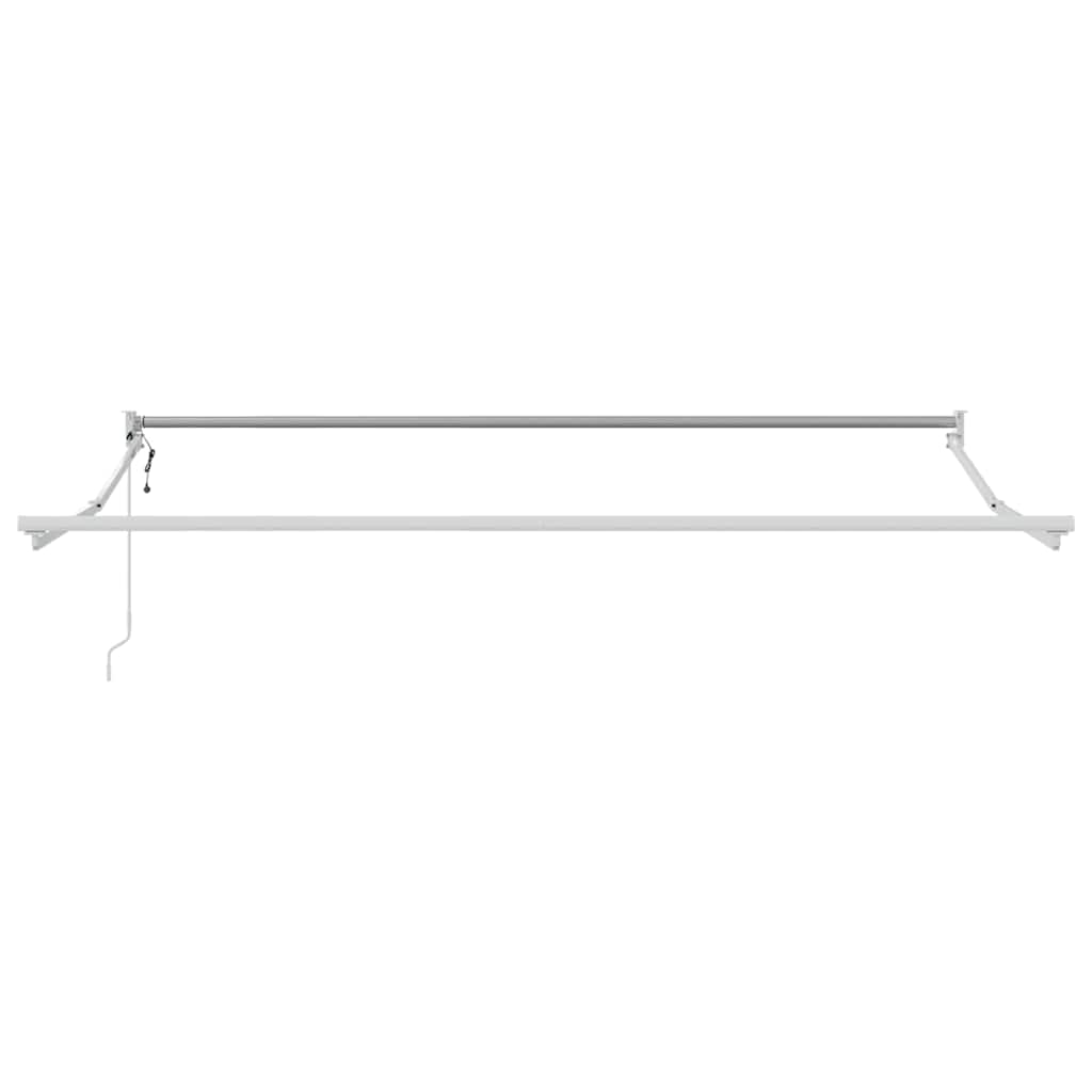 Einziehbare Markise Grün und Weiß 350 x 250 cm