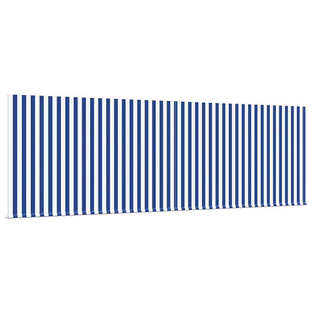 Einziehbare Markise Blau und Weiß 400 x 300 cm