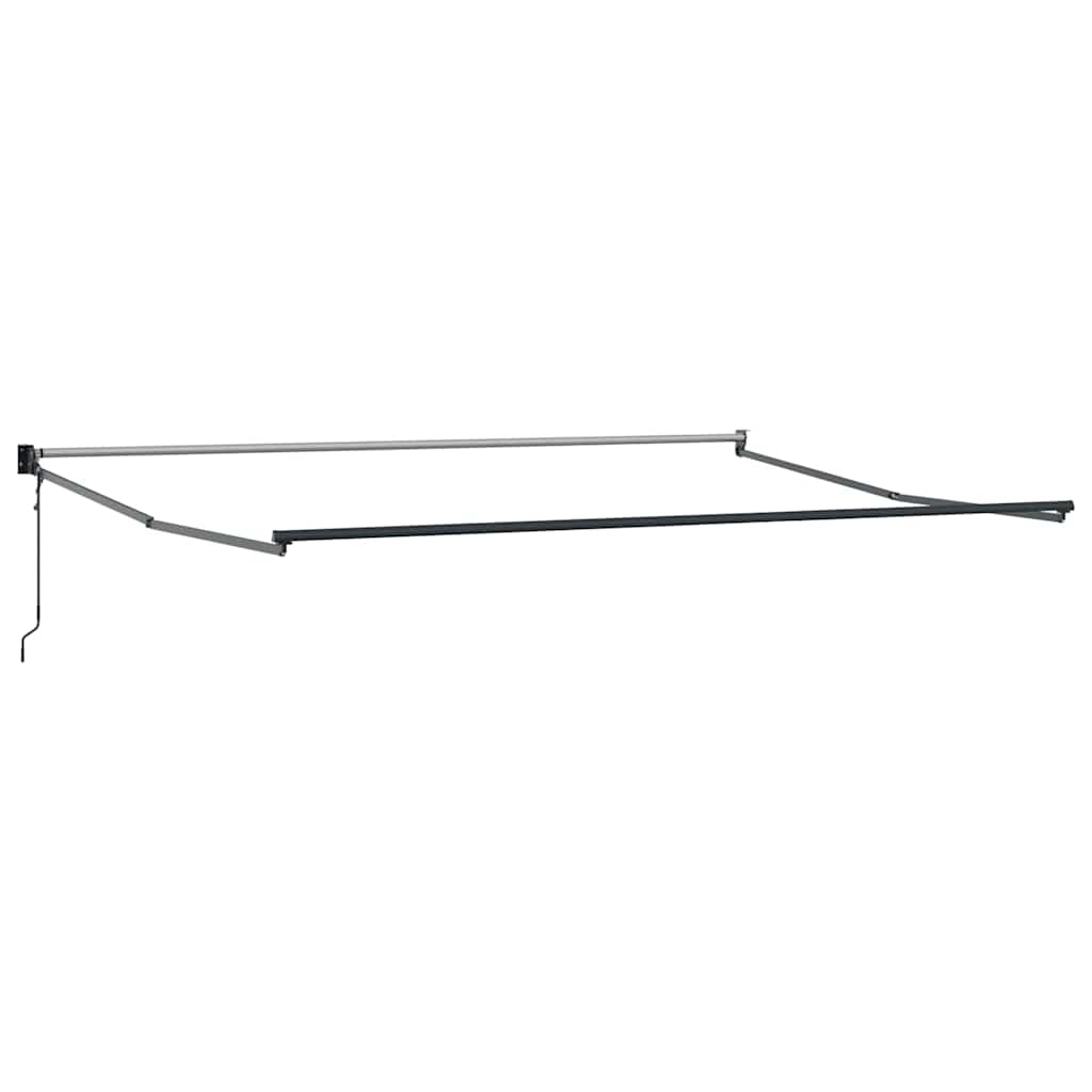 Elektrische ausziehbare Markise Orange und Braun 400 x 300 cm