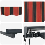 Markisenrahmen Orange und Schwarz 400 x 300 cm