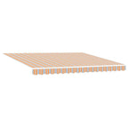 Einziehbare Markise Mehrfarbig 400 x 300 cm Stoff und Stahl